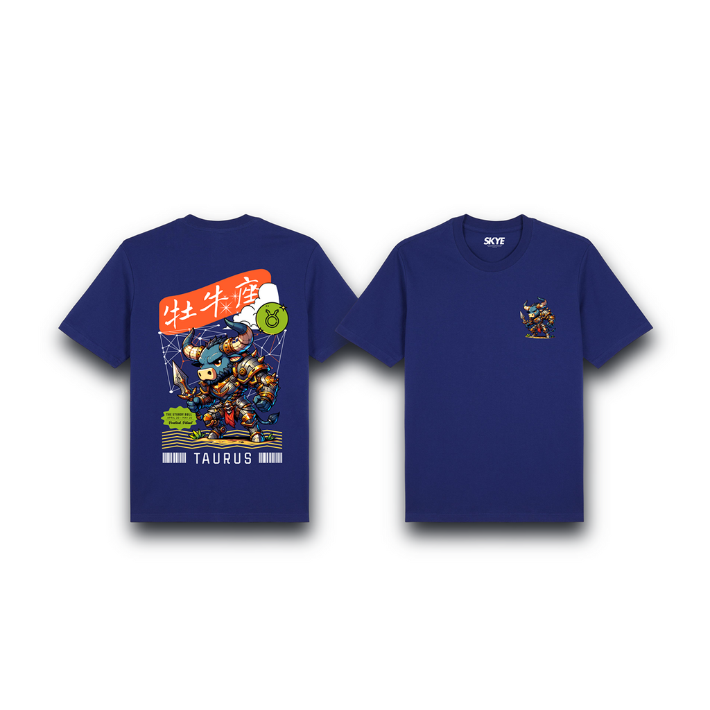 Skye100_Premium_Tee_Taurus_Armor_Zodiac_Chibi_Blue