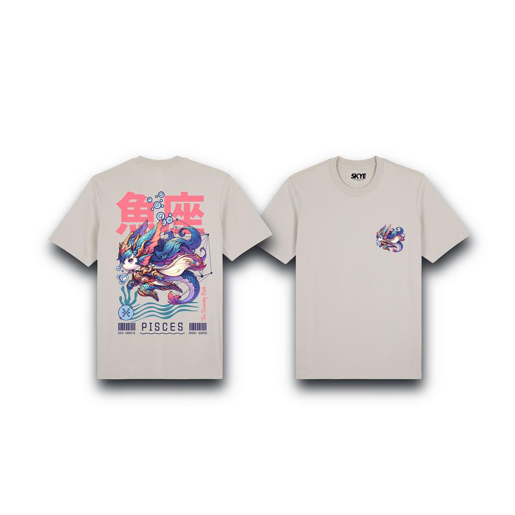 Skye103_Premium_Tee_Pisces_Armor_Zodiac_Chibi_Beige