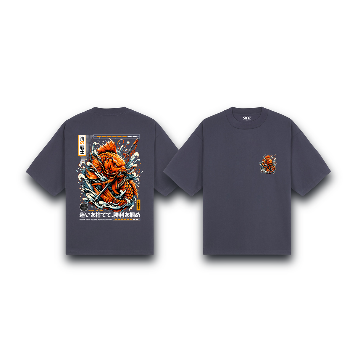 Skye105_Oversized_Tee_Koi_Ronin_Gray