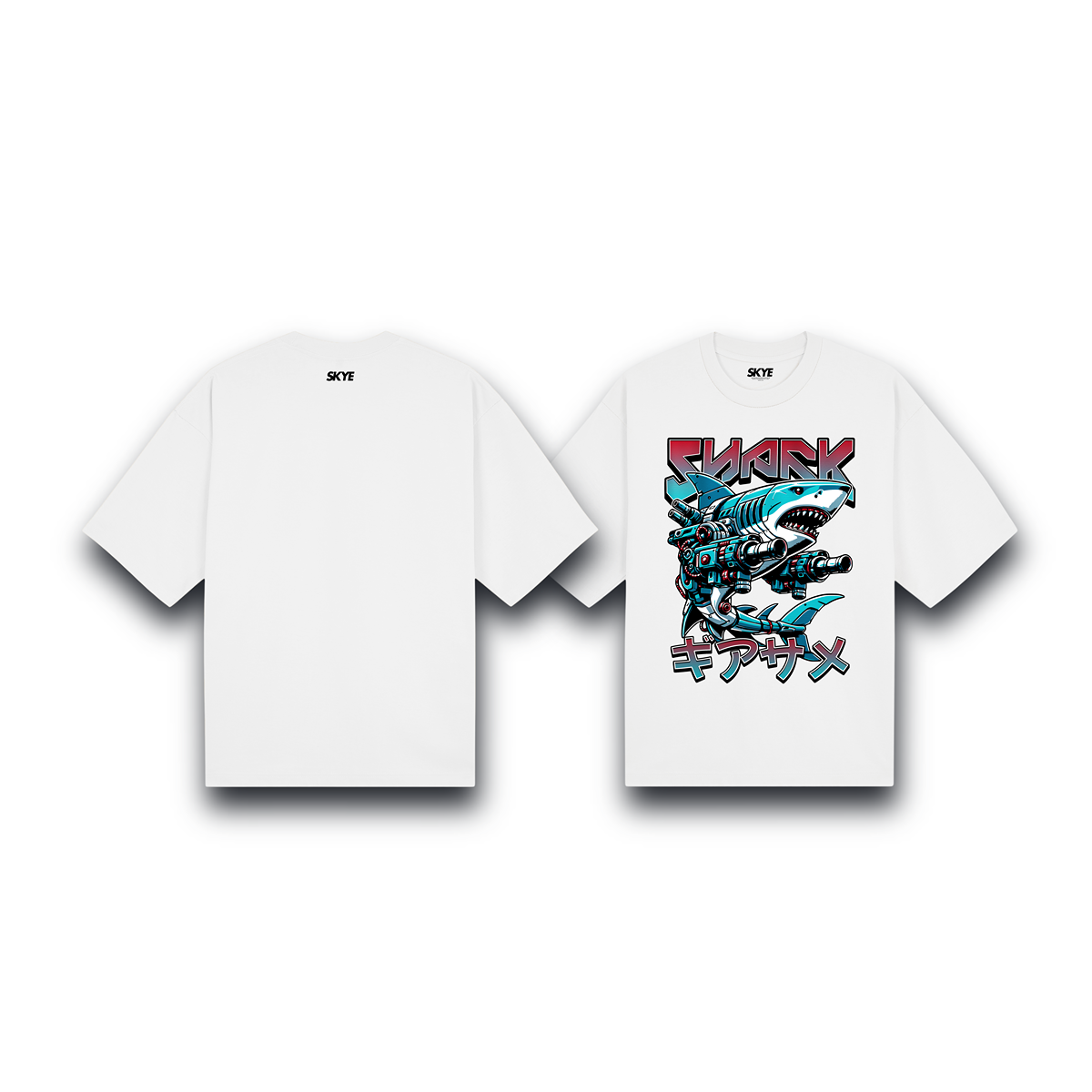 Skye106_Oversized_Tee_Mecha_Shark_White