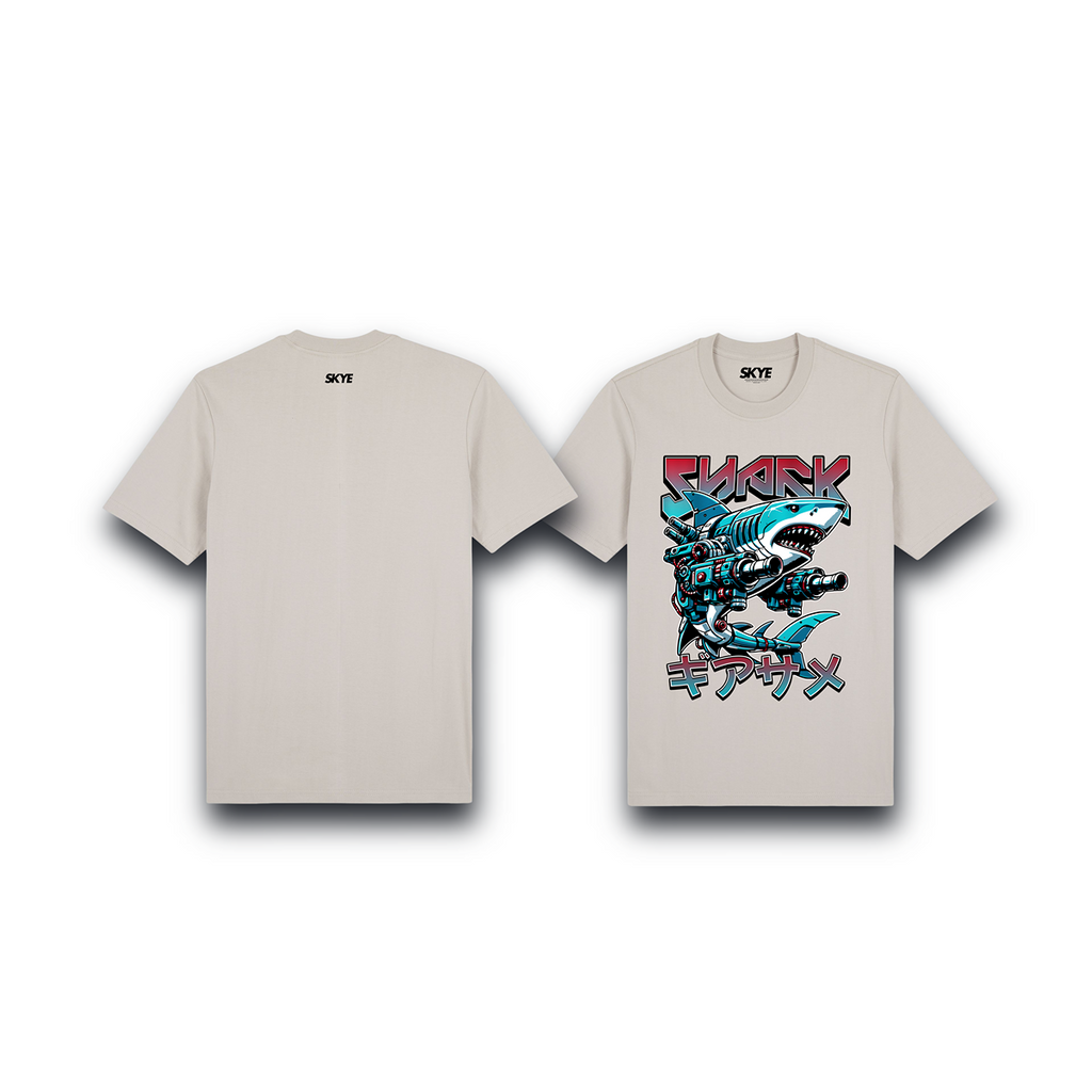 Skye106_Premium_Tee_Mecha_Shark_Beige