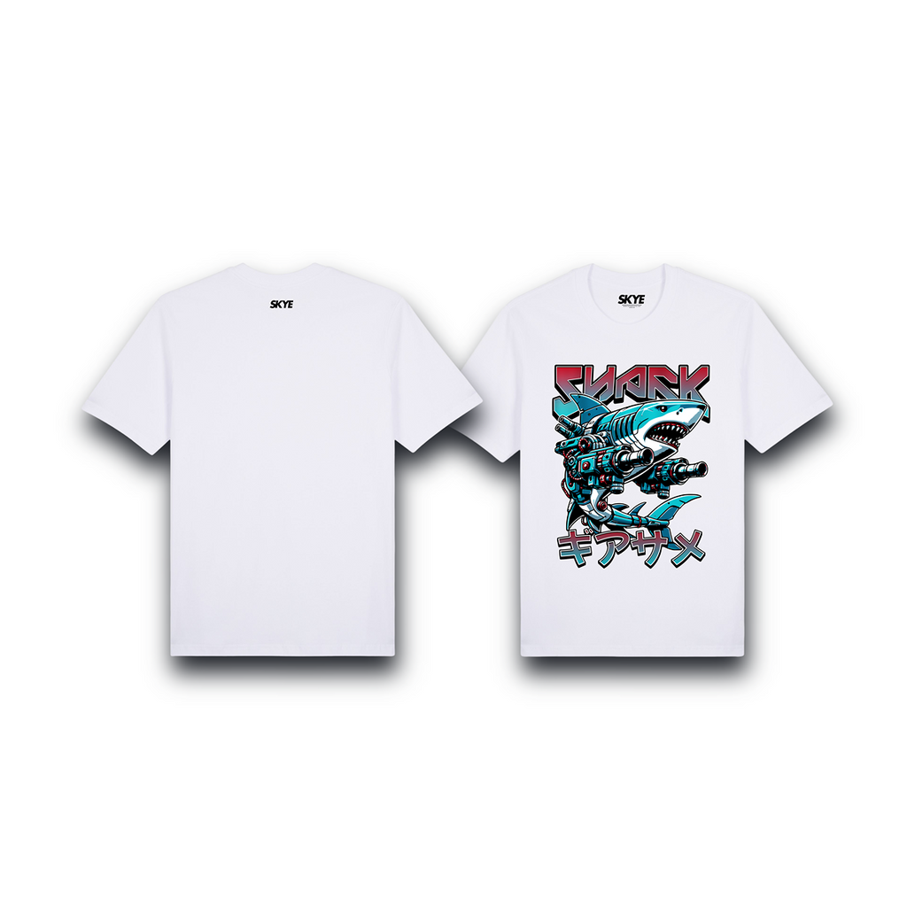 Skye106_Premium_Tee_Mecha_Shark_White