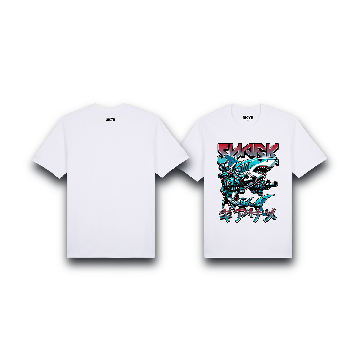Skye106_Premium_Tee_Mecha_Shark_White