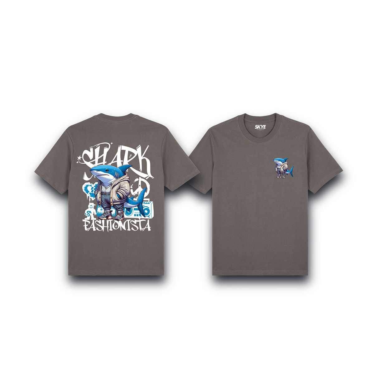 Skye107_Premium_Tee_Shark_Fashionista_Gray