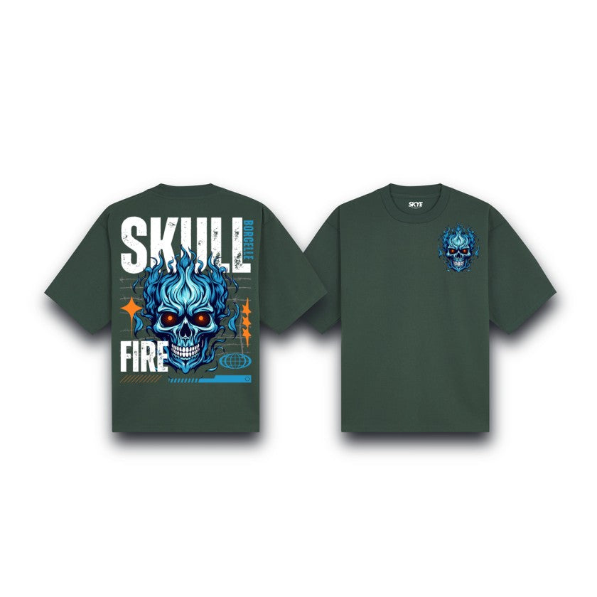 Skye12_Oversized_Tee_Skull_Fire_Dark_Green1