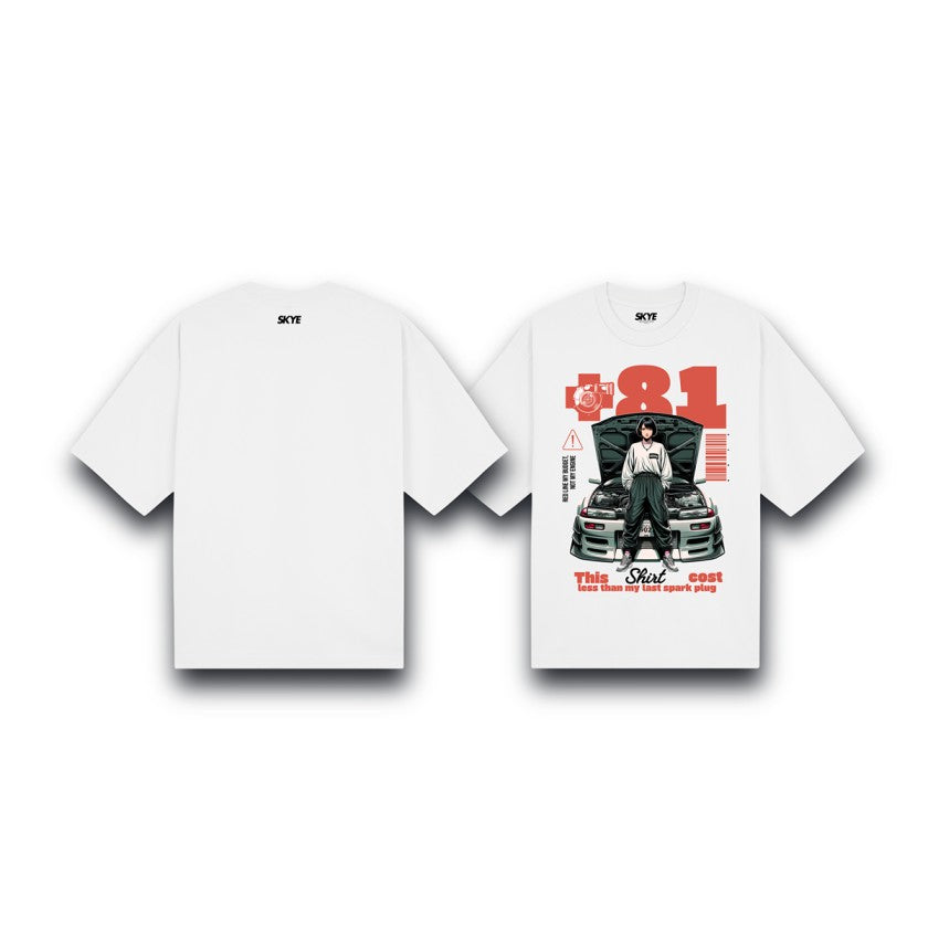 Skye16_Oversized_Tee_Redline_My_Budget_Not_My_Engine_White