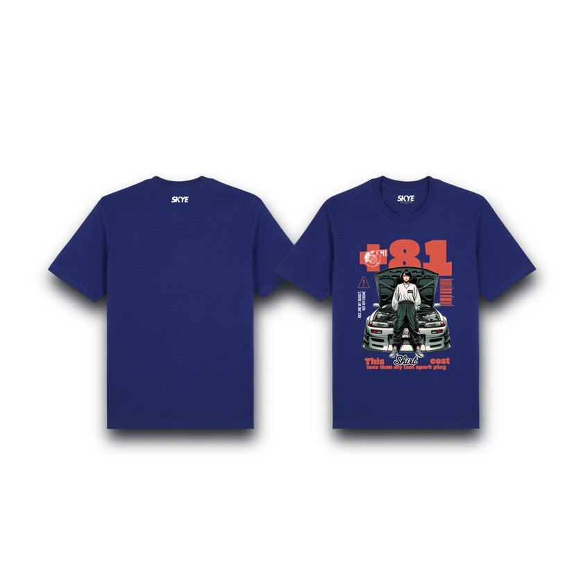 Skye16_Premium_Tee_Redline_My_Budget_Not_My_Engine_Blue