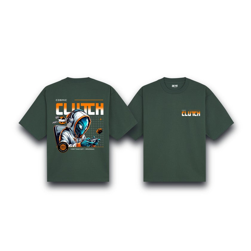 Skye25_Oversized_Tee_Cosmic_Clutch_Dark_Green