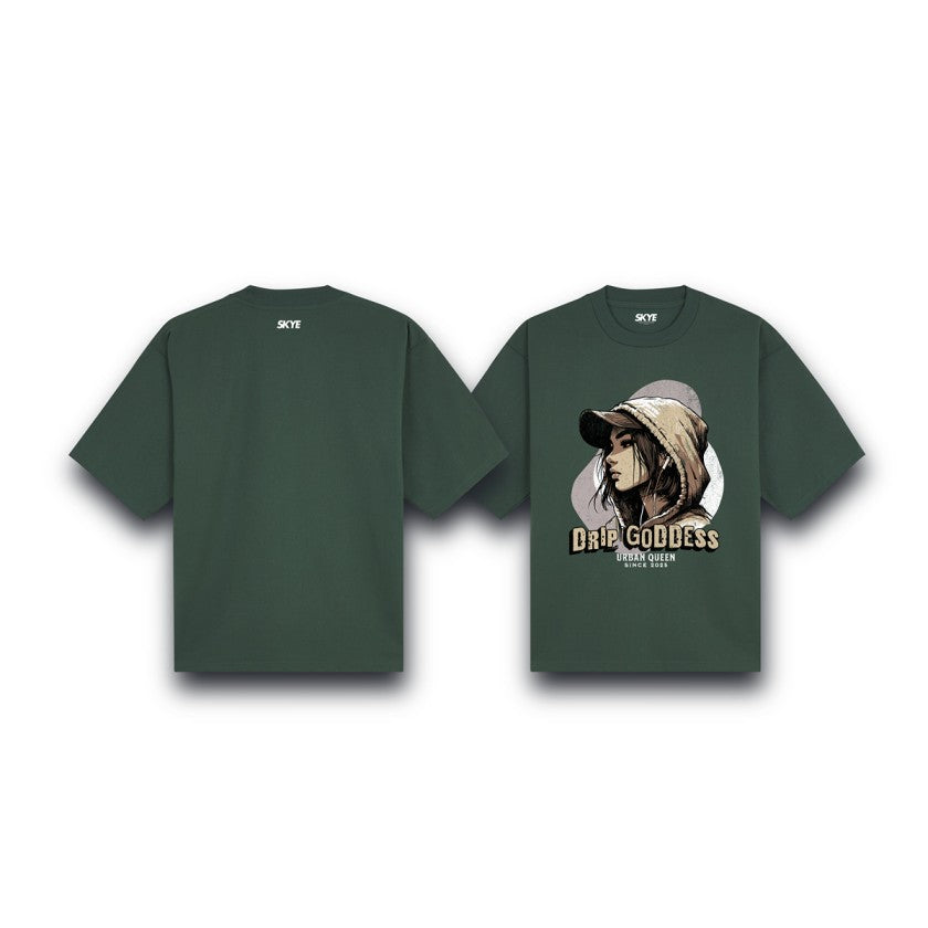 Skye28_Oversized_Tee_Drip_Goddess_Dark_Green