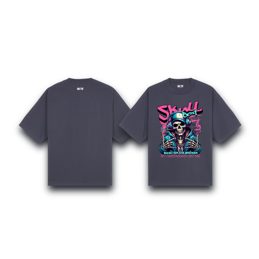 Skye36_Oversized_Tee_Skull_Beat_Gray