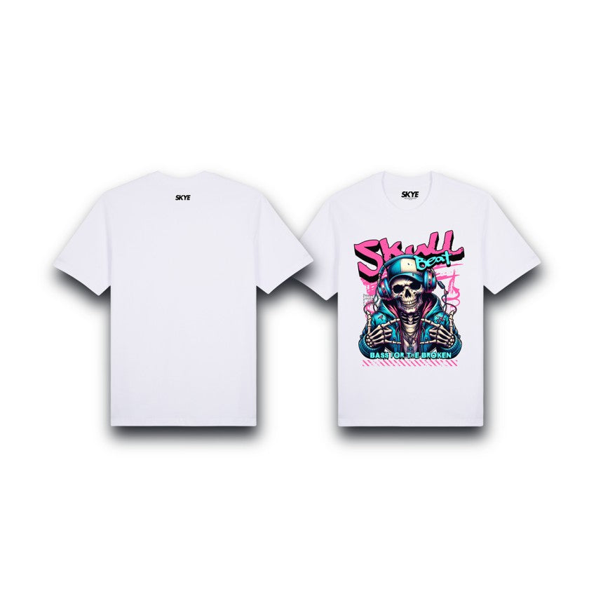 Skye36_Premium_Tee_Skull_Beat_White