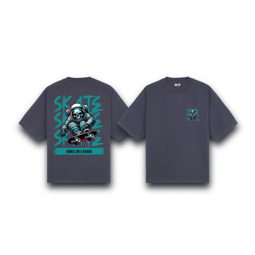Skye37_Oversized_Tee_Skull_Skate_Gray