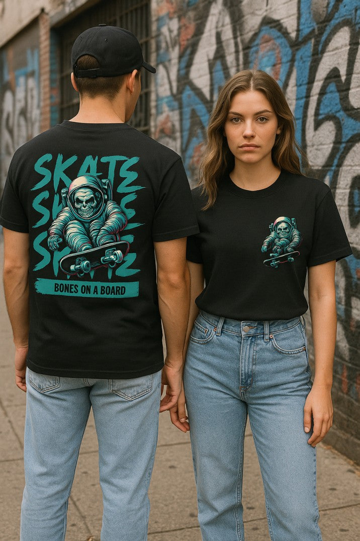 Skye37_Premium_Tee_Skull_Skate_Black