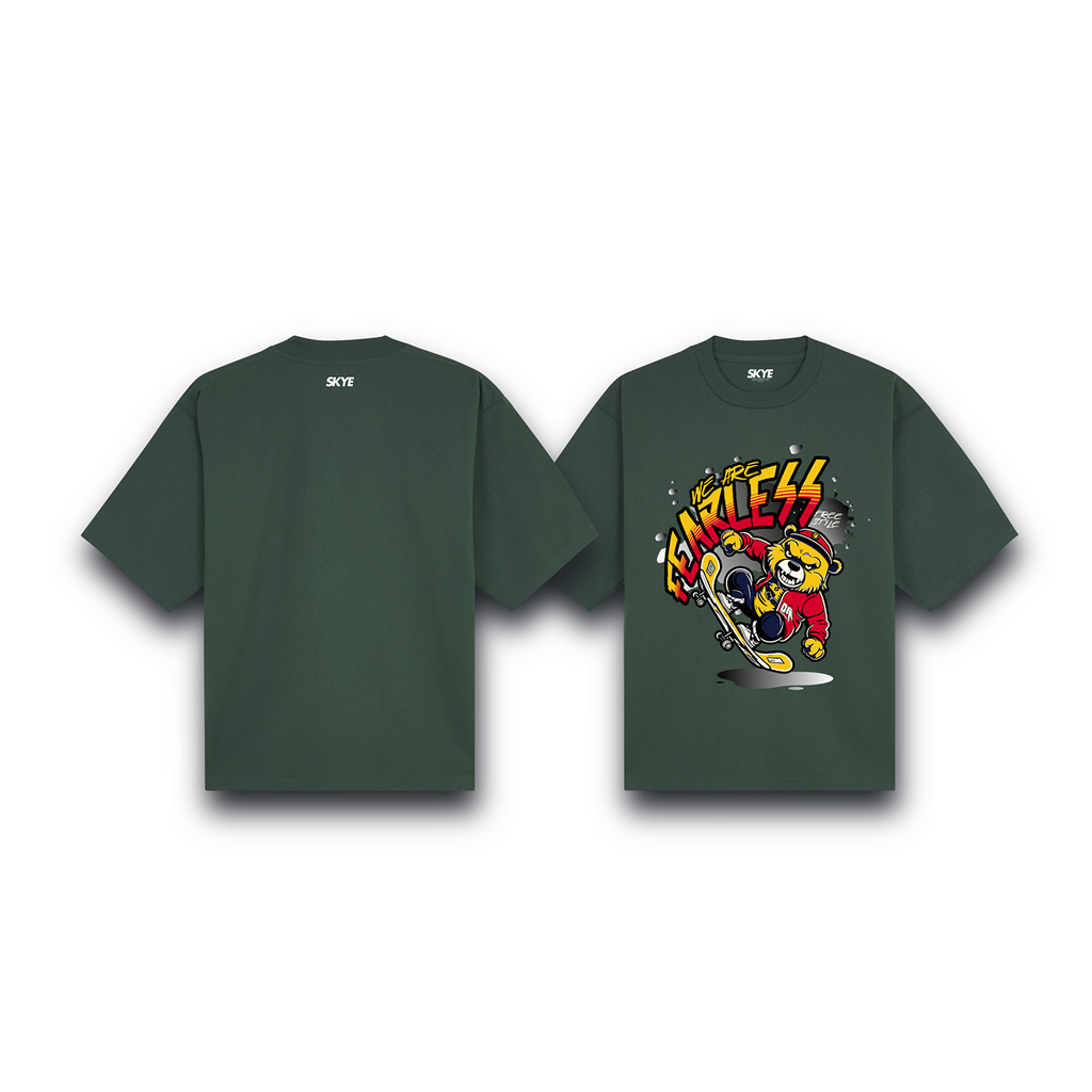 Skye38_Oversized_Tee_We_Are_Fearless_Dark_Green