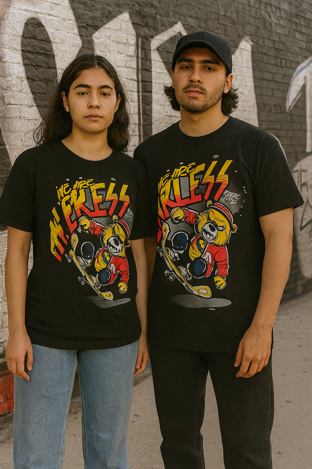 Skye38 Premium Tee: We Are Fearless Black