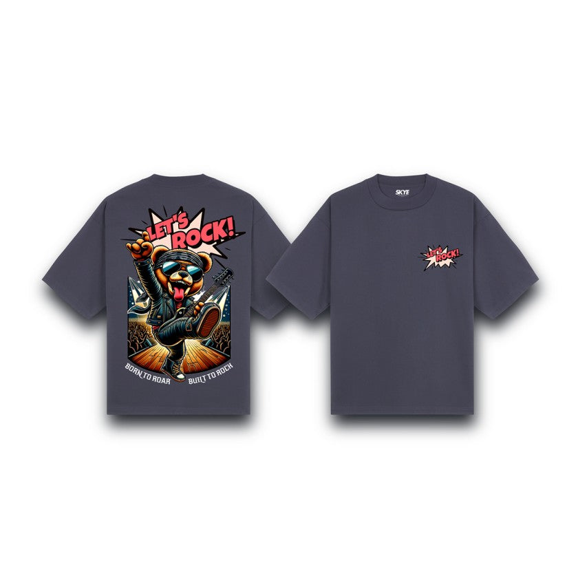 Skye41_Oversized_Tee_Born_To_Roar_Built_To_Rock_Gray