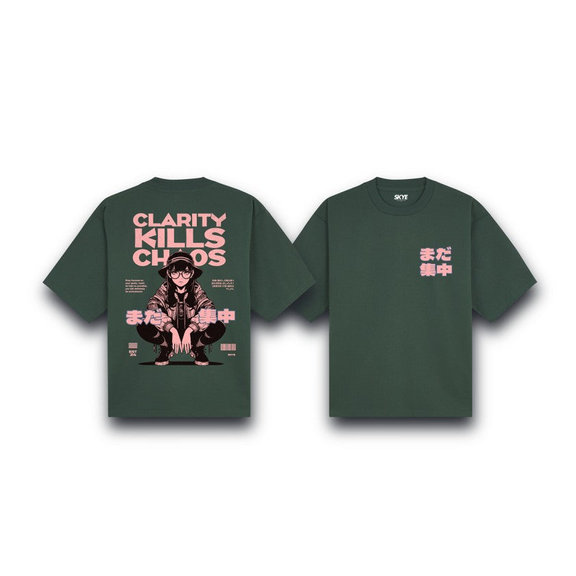 Skye4_Oversized_Tee_Clarity_Kills_Chaos_Dark_Green