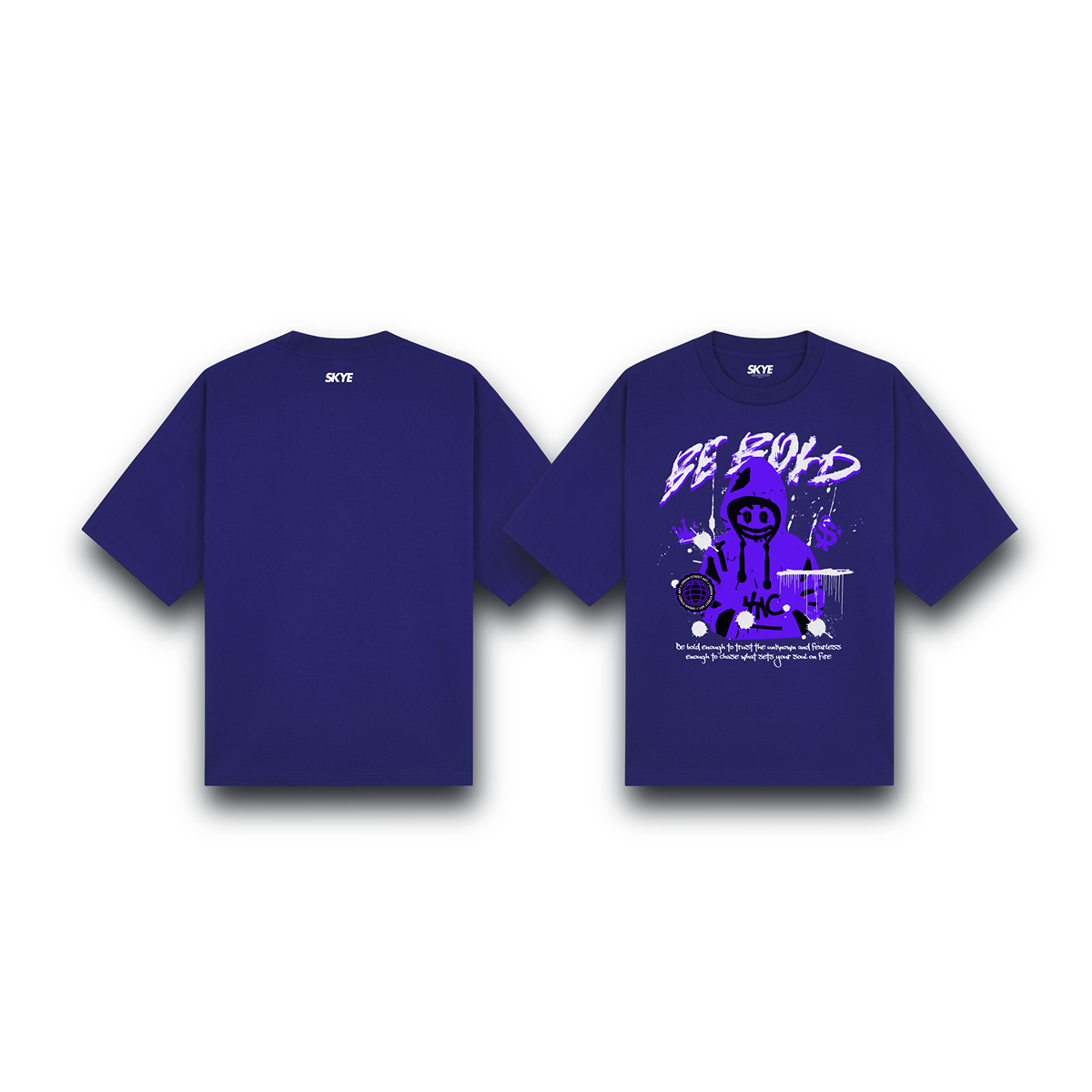Skye50_Oversized_Tee_Be_Bold_Dark_Blue