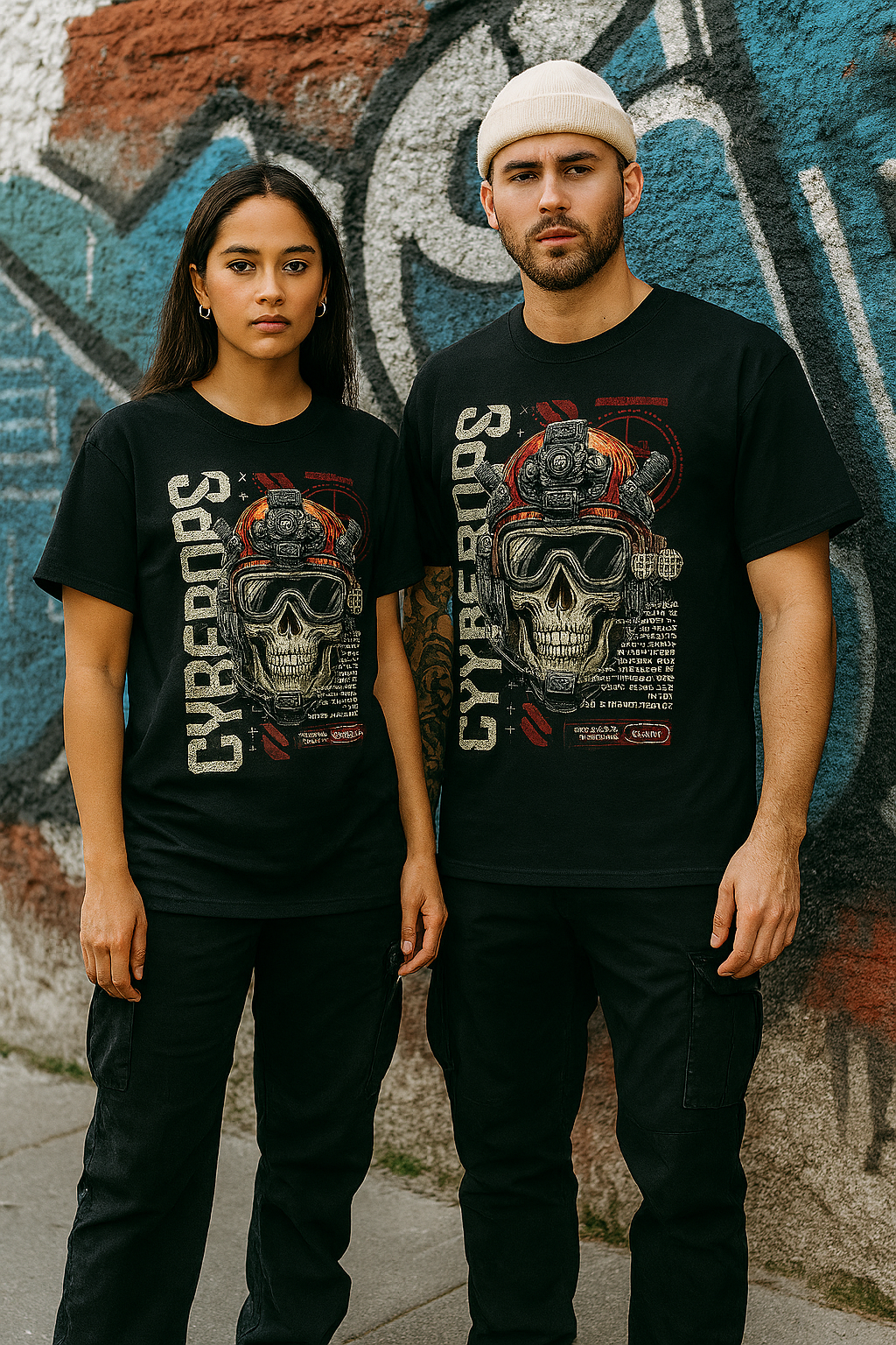 Skye52 Premium Tee: Cyber Ops Black