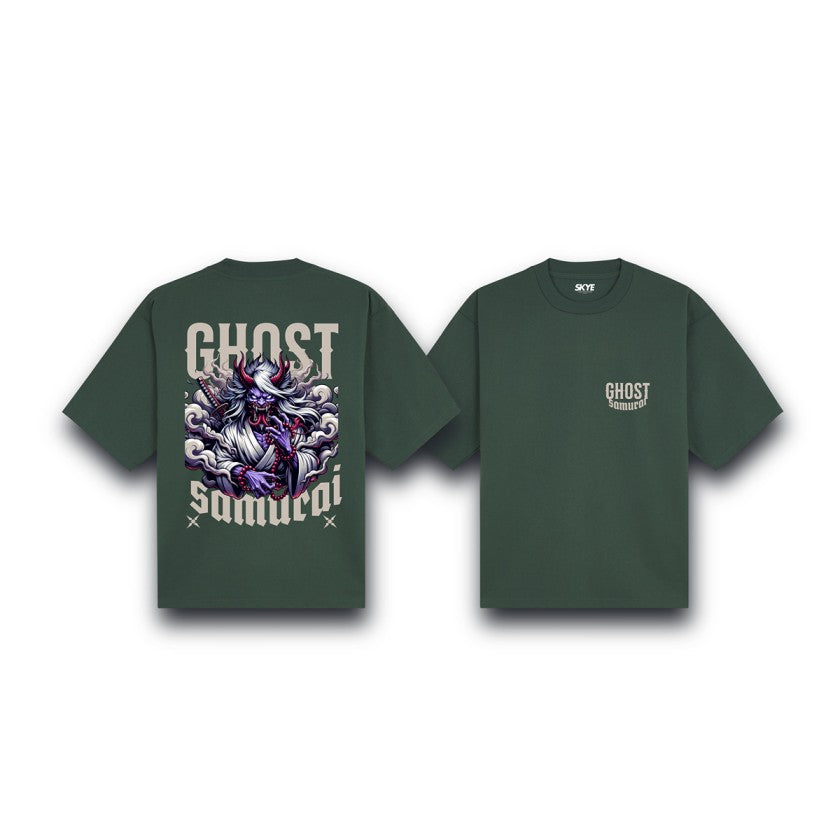 Skye61_Oversized_Tee_Ghost_Samurai_Dark_Green