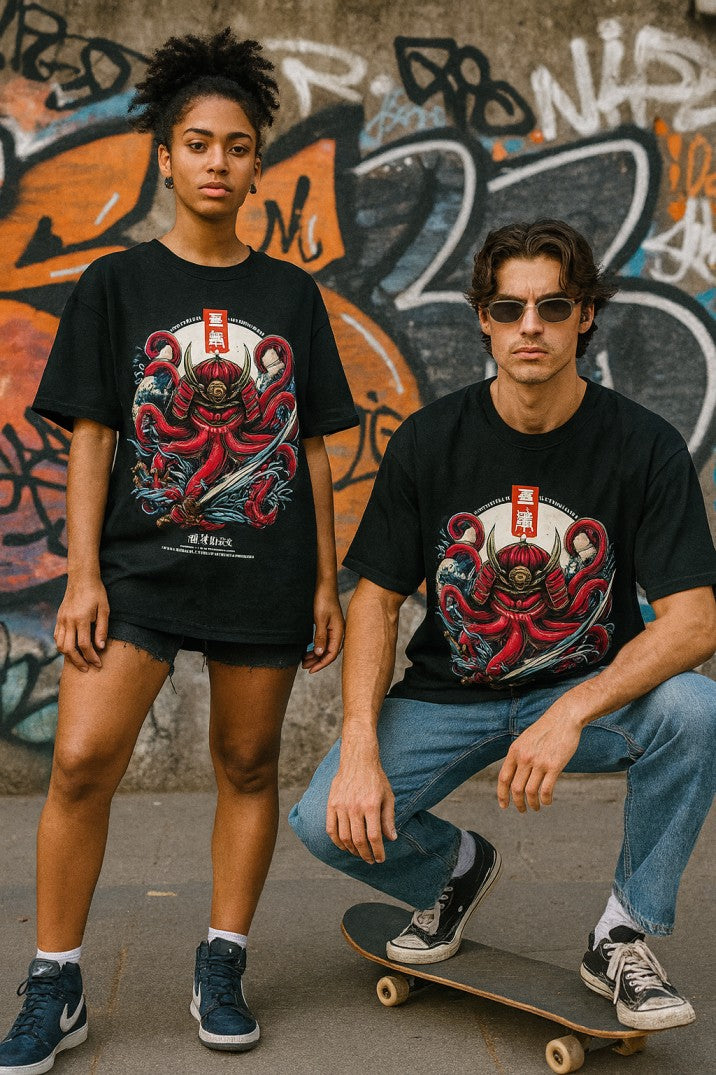 Skye62 Oversized Tee: Be A Hero Black