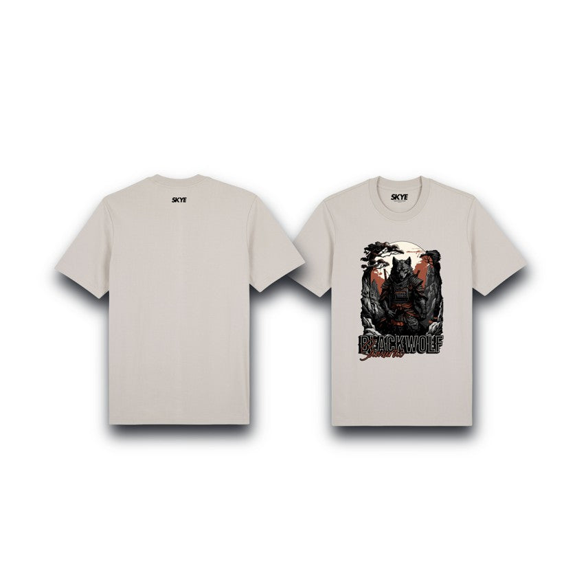 Skye64_Premium_Tee_Black_Wolf_Samurai_Beige