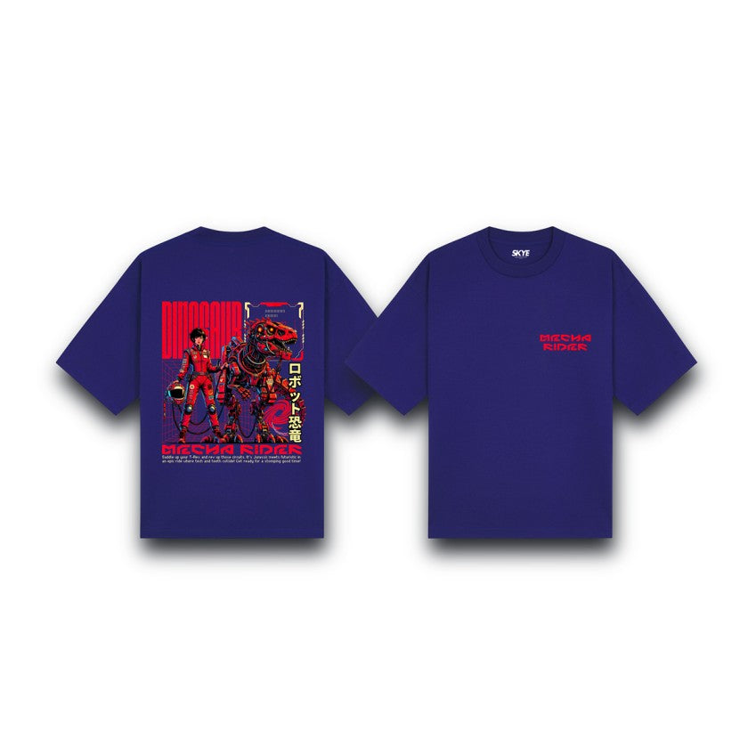 Skye65_Oversized_Tee_Mecha_Rider_Dark_Blue
