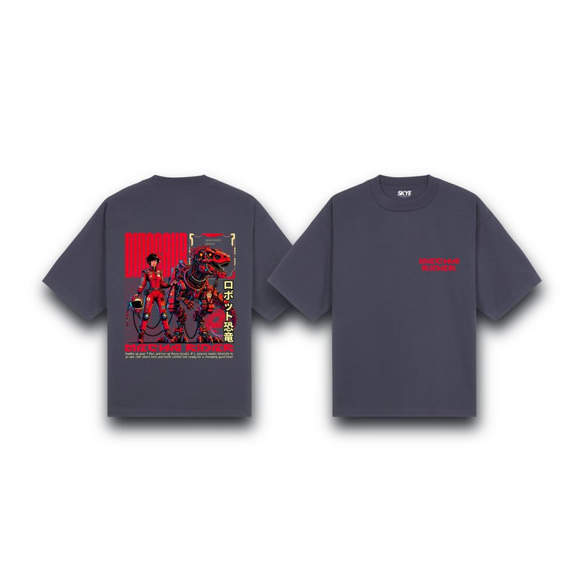 Skye65_Oversized_Tee_Mecha_Rider_Gray