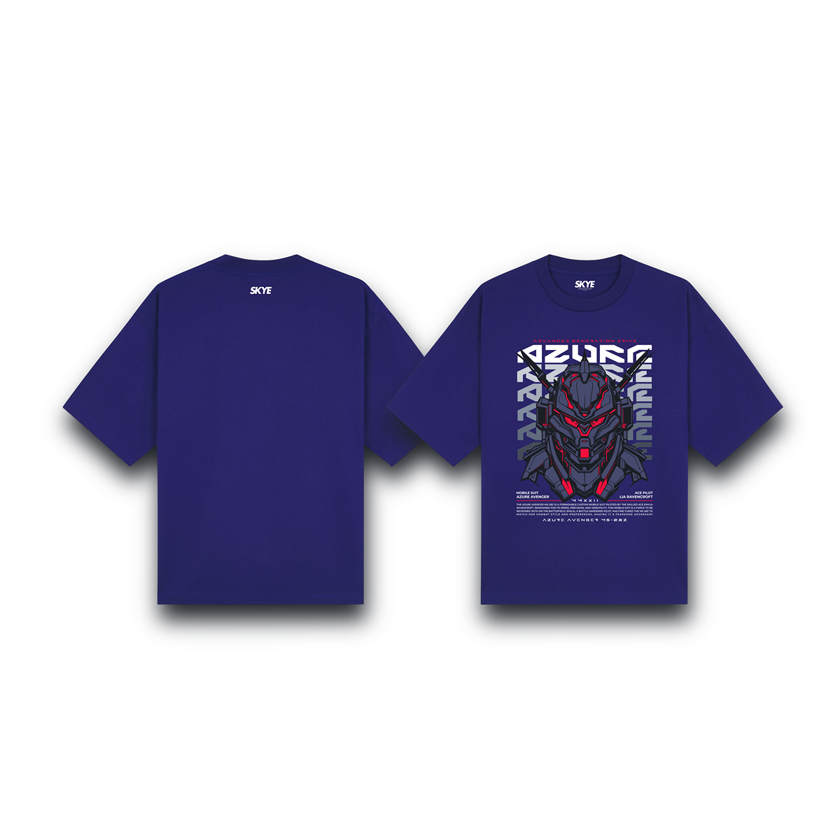 Skye66_Oversized_Tee_Azure_Avenger_Dark_Blue