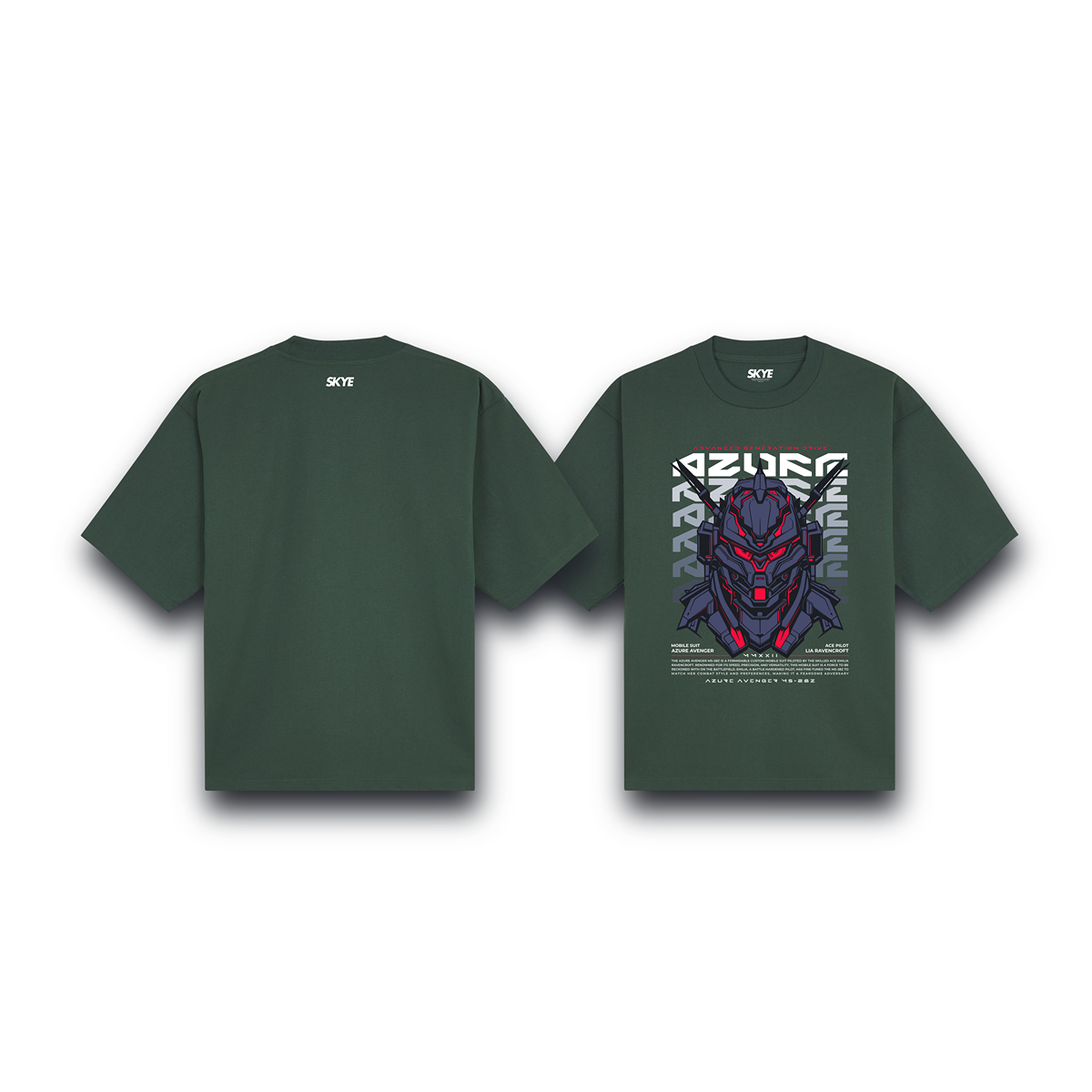Skye66_Oversized_Tee_Azure_Avenger_Dark_Green