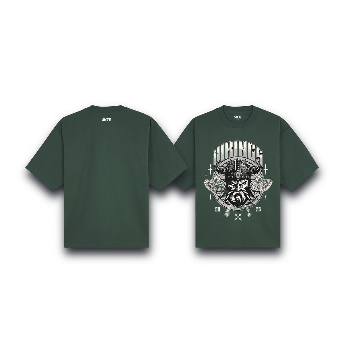 Skye68_Oversized_Tee_Vikings_Dark_Green