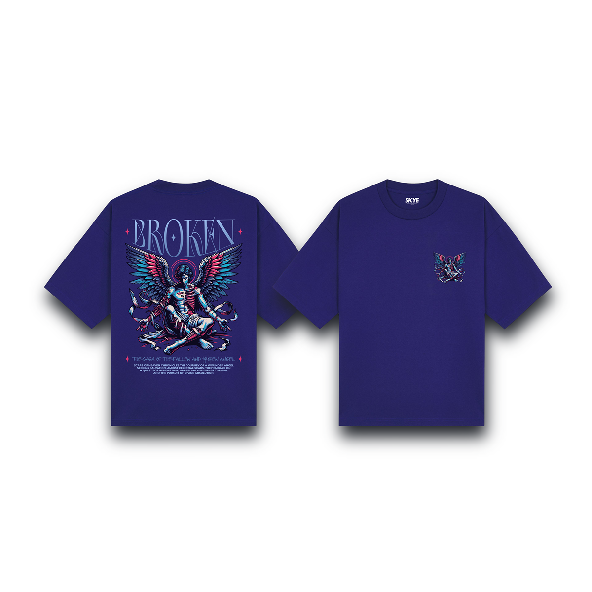 Skye69_Oversized_Tee_Broken_Dark_Blue