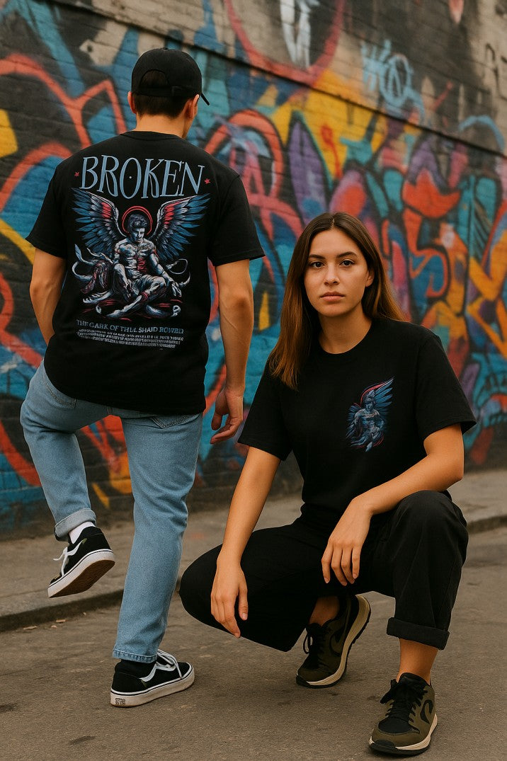 Skye69 Premium Tee: Broken Black