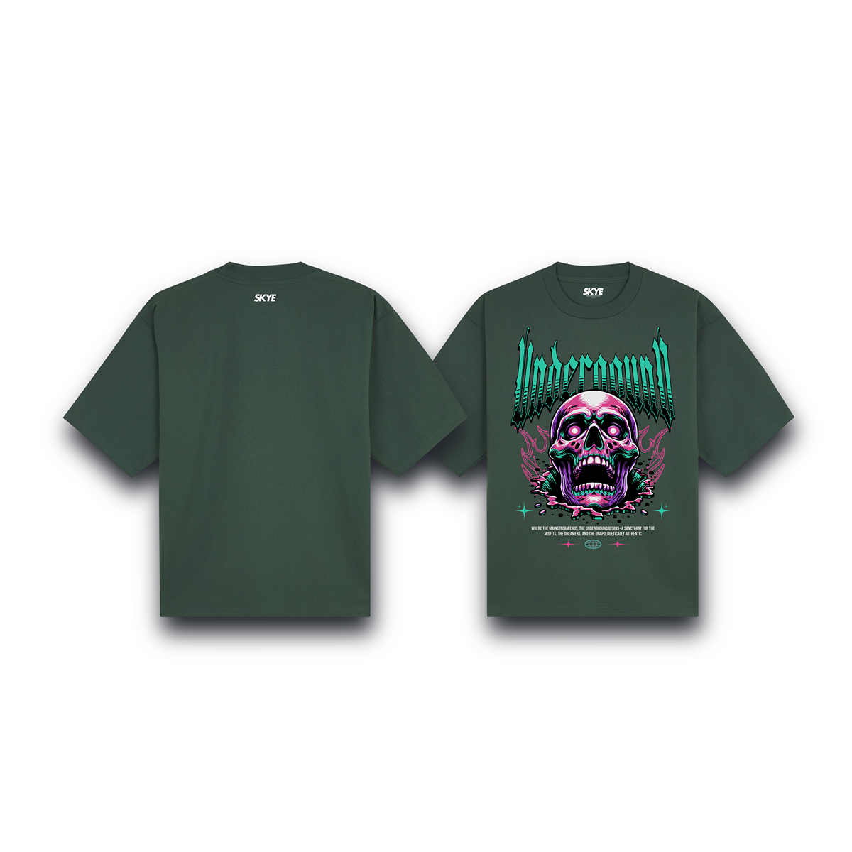 Skye74_Oversized_Tee_Underground_Dark_Green