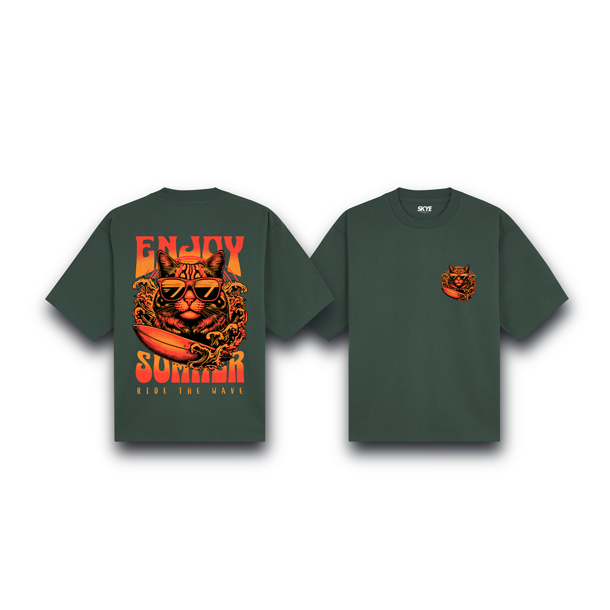 Skye75_Oversized_Tee_Ride_The_Wave_Dark_Green