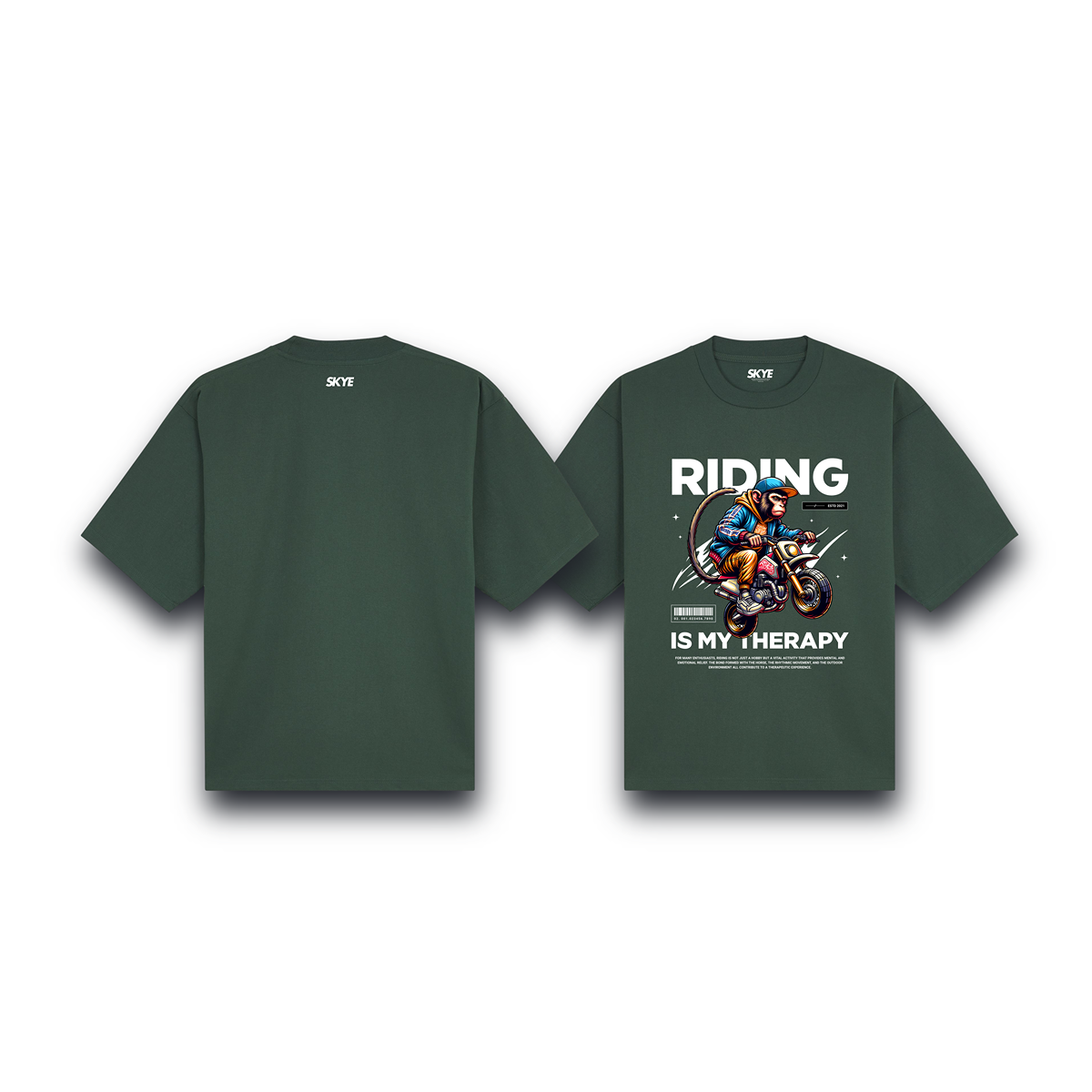 Skye76_Oversized_Tee_Riding_Dark_Green