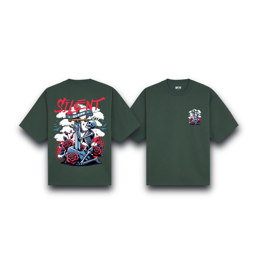 Skye7_Oversized_Tee_Silent_Bloom_Dark_Green