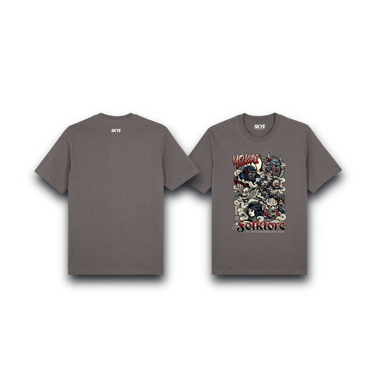 Skye80_Premium_Tee_Yokai_Folklore_Gray