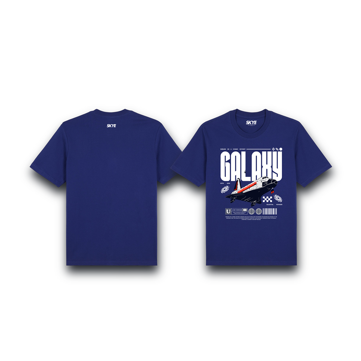 Skye84_Premium_Tee_Galaxy_Spacecraft_Blue