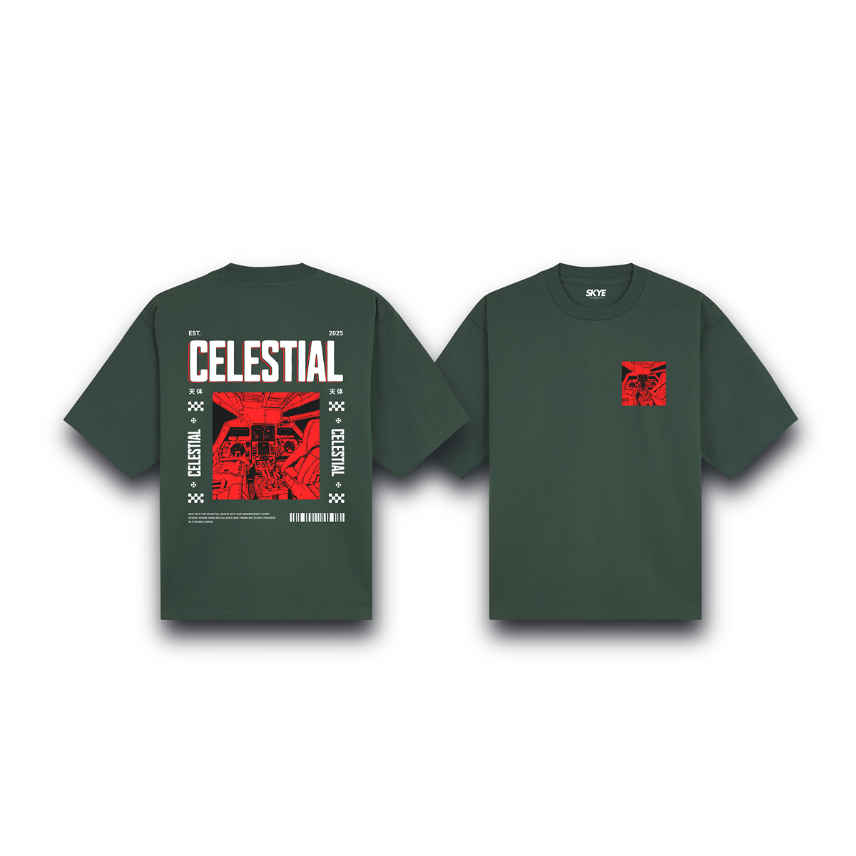 Skye85_Oversized_Tee_Celestial_Realm_Dark_Green