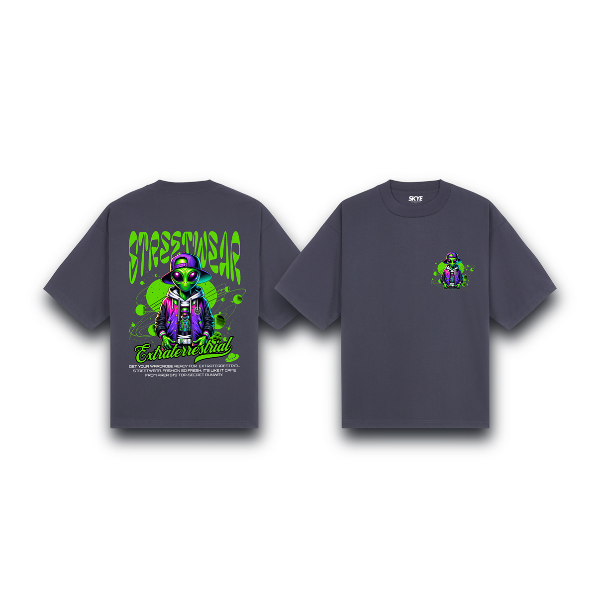 Skye87_Oversized_Tee_Extraterrestrial Streetwear_Gray
