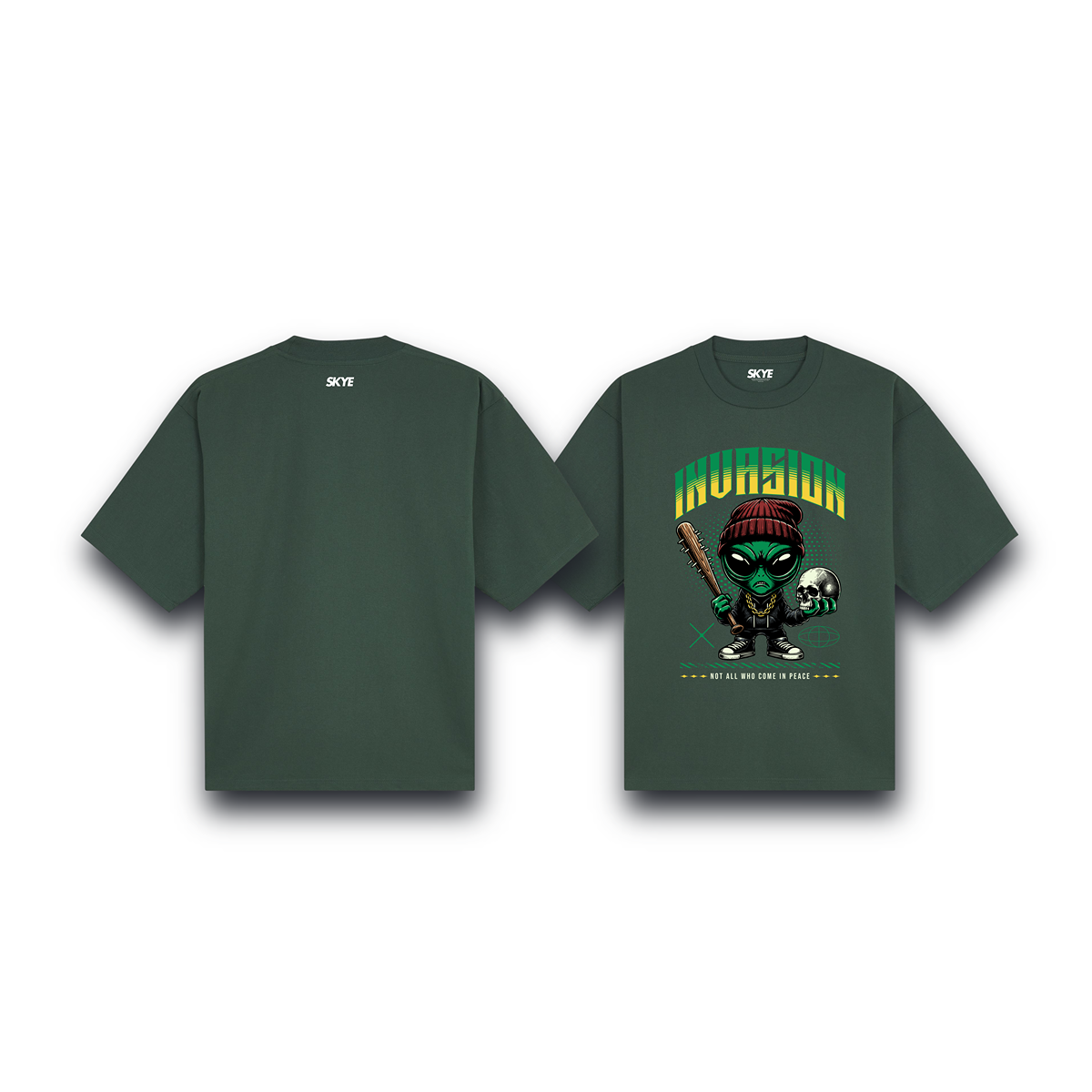 Skye88_Oversized_Tee_Alien_Invasion_Dark_Green