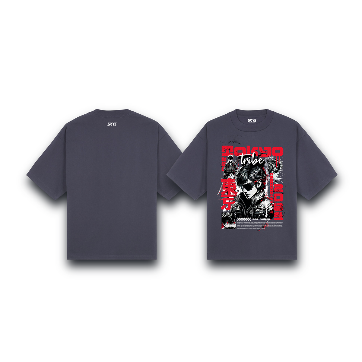Skye90_Oversized_Tee_Tokyo_Tribe_Gray