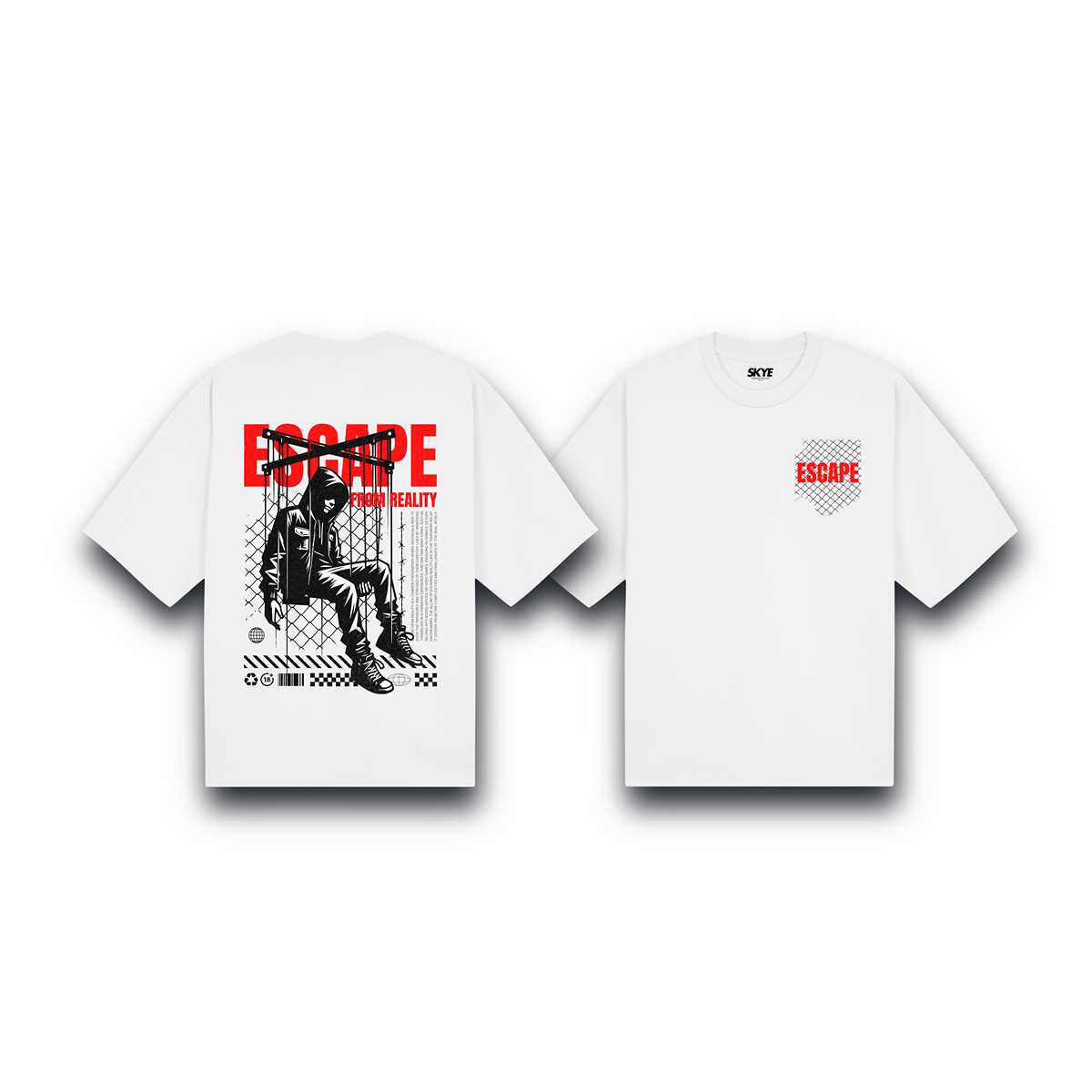 Skye91_Oversized_Tee_Escape_From_Reality_White
