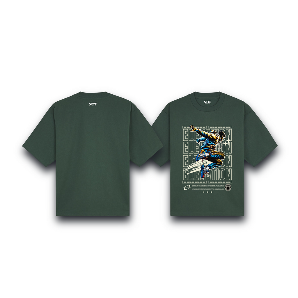 Skye92_Oversized_Tee_Elevation_Dark_Green