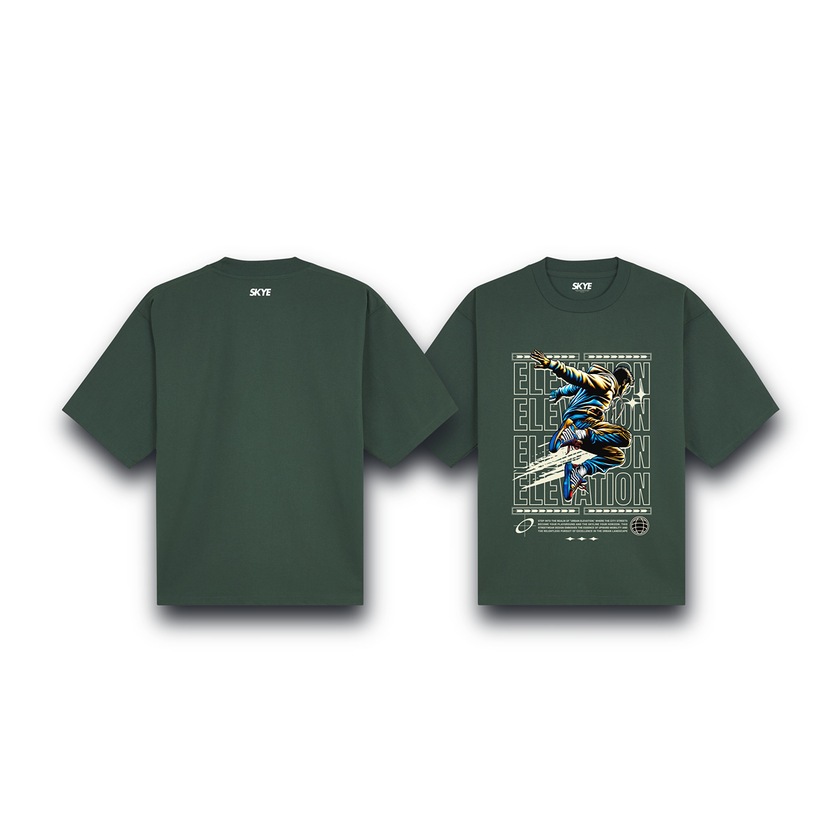 Skye92_Oversized_Tee_Elevation_Dark_Green