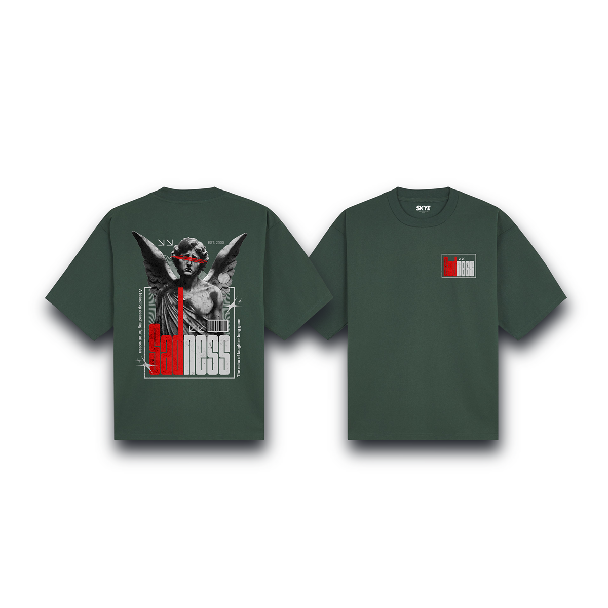Skye95_Oversized_Tee_Sadness_Dark_Green