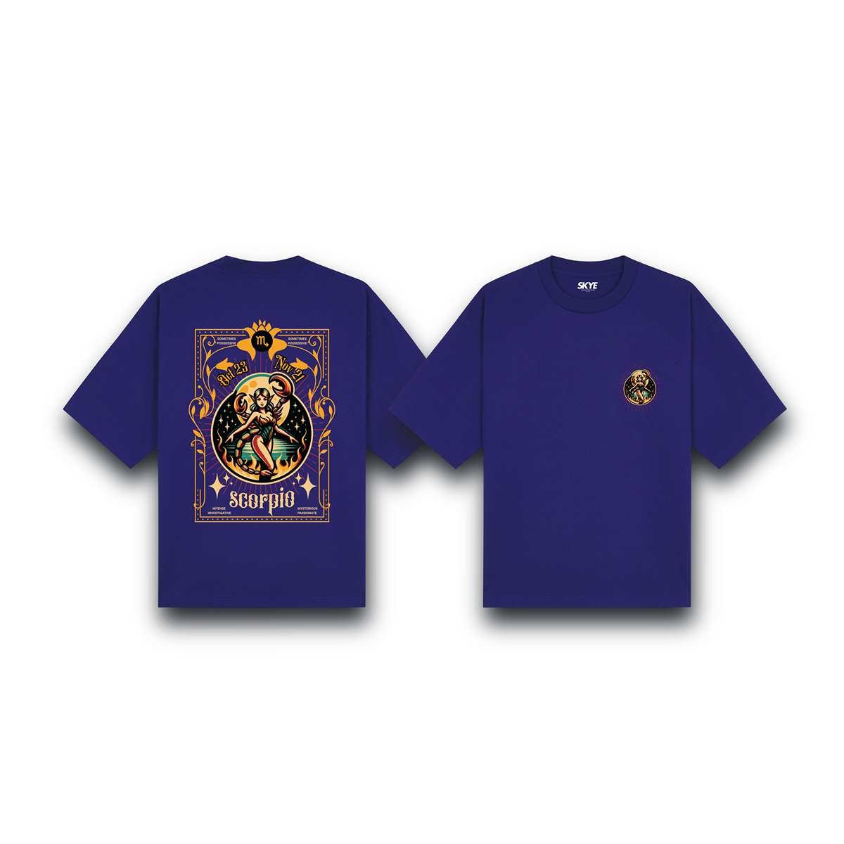 Skye99_Oversized_Tee_Scorpio_Zodiac_Fairy_Dark_Blue