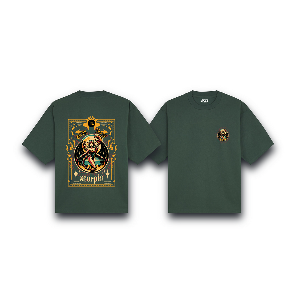 Skye99_Oversized_Tee_Scorpio_Zodiac_Fairy_Dark_Green