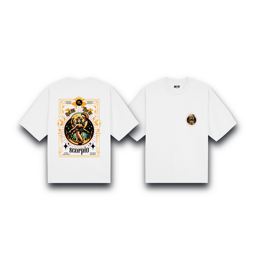 Skye99_Oversized_Tee_Scorpio_Zodiac_Fairy_White